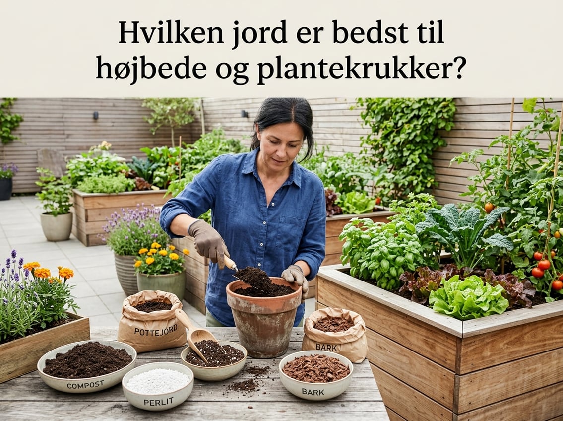 Hvilken jord er bedst til højbede og plantekrukker